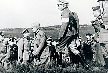 1944 besuchte Mussolini Truppen&uuml;bungen in Augustdorf - Augustdorf