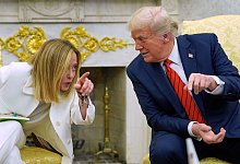 Trump empfängt Meloni - Alex Brandon/AP/dpa