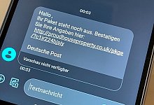 Screenshot von Smishing - Till Simon Nagel/dpa-tmn