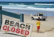 Geschlossener Strand - Dave Hunt/AAP/dpa