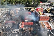 Großbrand in Hamburg - Marcus Golejewski/dpa