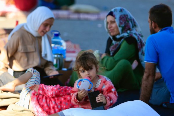 Grandi: Traumatisierte Kinder verstehen die Welt nicht mehr. - © Ali Hashisho/XinHua/dpa