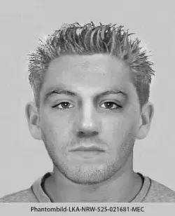Mit diesem Phantombild sucht die Polizei einen mutmaßlichen Sexualstraftäter. - © Kripo Bielefeld