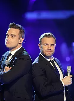 Robbie Williams und Gary Barlow - &copy; Foto: Rolf Vennenbernd/dpa