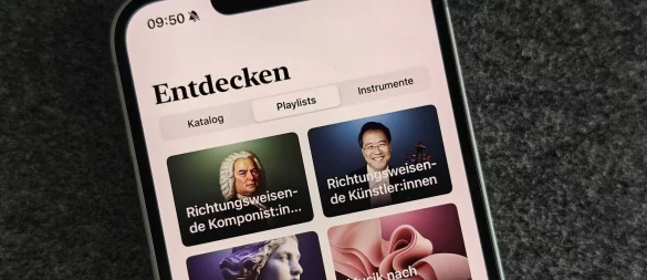 Klassische Musik kann man bei Apple Music in einer eigenen App entdecken. - © Till Simon Nagel/dpa-tmn