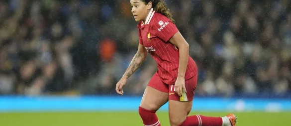 Die teuerste Fußballerin der Welt: Kanada-Stürmerin Olivia Smith. - © Nick Potts/PA Wire/dpa