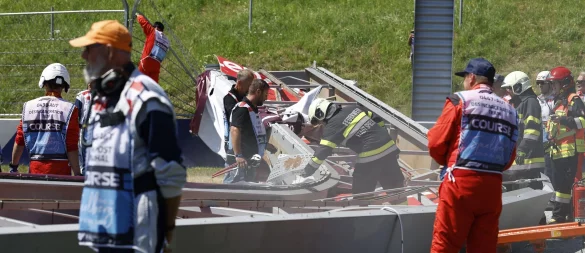 Die Feuerwehr ist in Spielberg im Einsatz. - © Erwin Scheriau/APA/dpa