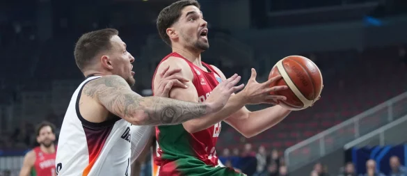 Deutschlands Basketballer hatten mit Portugal mehr Mühe als erwartet. - © Sergei Grits/AP/dpa
