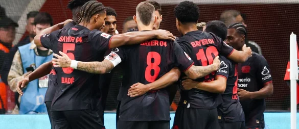 Bayer Leverkusen hatte endlich wieder Grund zu jubeln. - © Christoph Reichwein/dpa