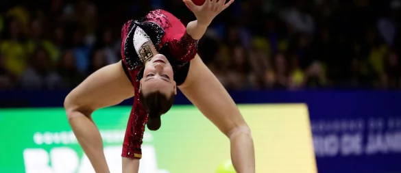 Virtuos mit dem Ball: Darja Varfolomeev. - © Bruna Prado/AP/dpa