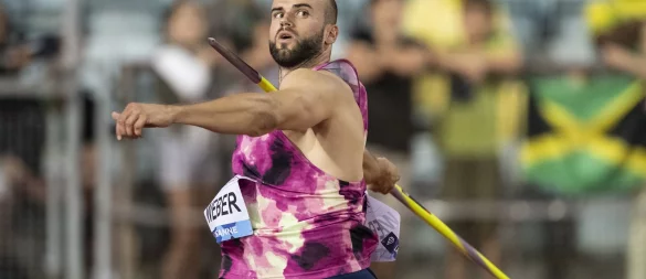 Julian Weber gewinnt beim Diamond-League-Meeting in Doha. - © Jean-Christophe Bott/KEYSTONE/dpa