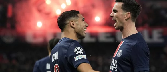 Fabian Ruiz sorgte für die PSG-Führung. - © Aurelien Morissard/AP/dpa