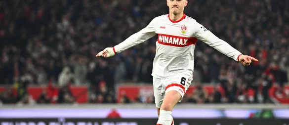 Angelo Stiller soll beim FC Liverpool auf der Liste stehen. - © Tom Weller/dpa