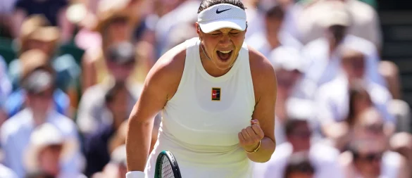 Amanda Anisimova bejubelt den Einzug in ihr erstes Grand-Slam-Finale - © Kirsty Wigglesworth/AP/dpa
