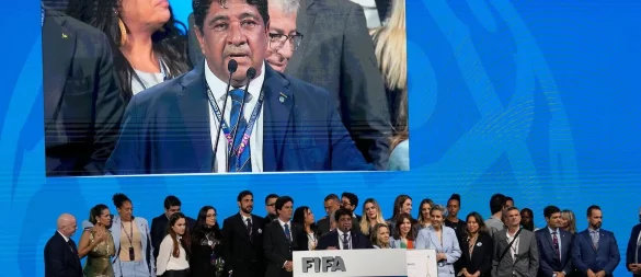 Ein Gericht des Bundesstaates Rio de Janeiro hat Ednaldo Rodrigues als Präsident des nationalen Fußballverbandes CBF erneut seines Amtes enthoben. (Archivbild) - © Sakchai Lalit/AP/dpa