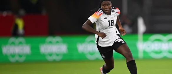 Nicole Anyomi ist zuletzt nicht mehr fürs DFB-Team nominiert worden. - © Sebastian Christoph Gollnow/dpa