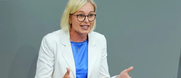Christiane Schenderlein (CDU), Staatsministerin für Sport und Ehrenamt, will Olympia nach Deutschland holen. - © Michael Kappeler/dpa