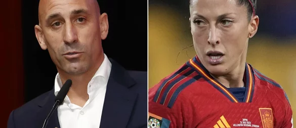 Der frühere spanische Fußballchef Luis Rubiales war wegen eines aufgezwungenen Kusses auf den Mund der Spielerin Jennifer Hermoso zu einer Geldstrafe und einem Kontaktverbot verurteilt worden. Seine Berufung wurde nun abgewiesen. - © John Cowpland/Rfef/AP/EUROPA PRESS/dpa