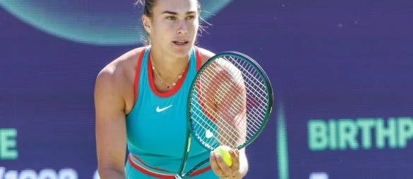 Aryna Sabalenka wartet noch auf den ersten Rasentitel ihrer Karriere. - © Andreas Gora/dpa