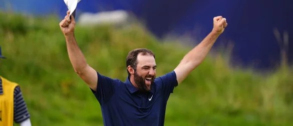 Der US-Golfer Scottie Scheffler hat erstmals die British Open gewonnen. - © Mike Egerton/PA Wire/dpa