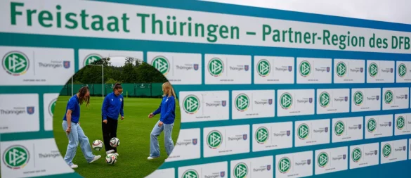 Thüringen wird Partnerregion des DFB. - © Hendrik Schmidt/dpa
