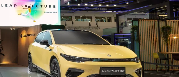 Leapmotor zeigt schon mal seinen neuen B05, hält sich aber mit Eckdaten eher zurück. - © Leapmotor/dpa-tmn