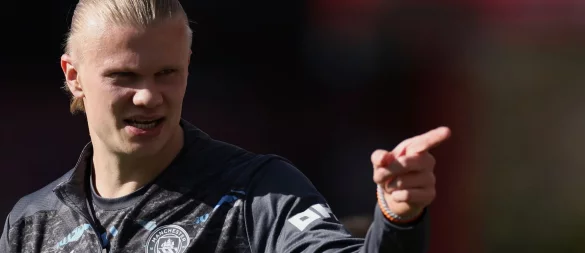 Erling Haaland will mit Manchester City den FA Cup gewinnen - © Ian Walton/AP/dpa