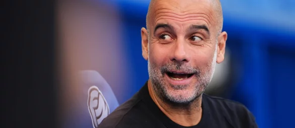 Nach der Einigung darf sich Pep Guardiola auf einen Geldregen für Manchester City freuen. - © Adam Davy/PA Wire/dpa