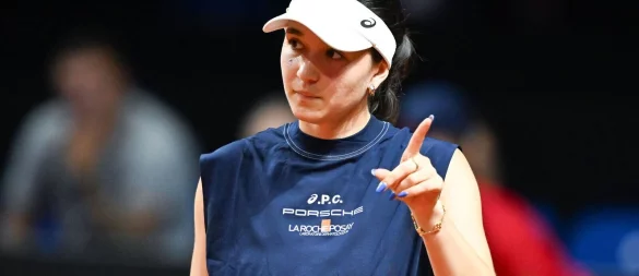 Tennisspielerin Eva Lys muss vor den US Open auf ihren Körper achten - und zieht in Cleveland nach einem Sieg zurück. - © Bernd Weißbrod/dpa