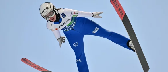 Springt bei der WM: Tina Erzar. - © Hendrik Schmidt/dpa