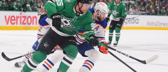 Draisaitl traf zum 1:0 - und verlor dennoch mit Edmonton in Dallas. - © LM Otero/AP/dpa