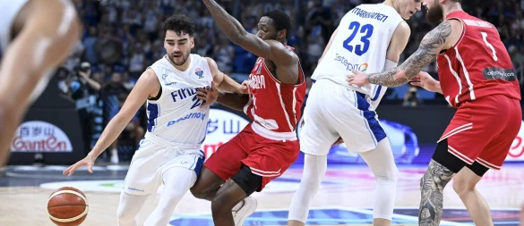 Finnlands Basketballer stehen bei der EM erstmals im Halbfinale. - © Heikki Saukkomaa/Lehtikuva/dpa