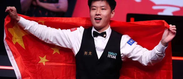 Nicht zu schlagen im WM-Finale: Zhao Xintong. - © Mike Egerton/PA Wire/dpa