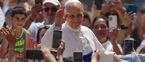 Papst Leo XIV.: Der Sport ist auch ein Weg, «Frieden zu schaffen». - © Alessandra Tarantino/AP/dpa