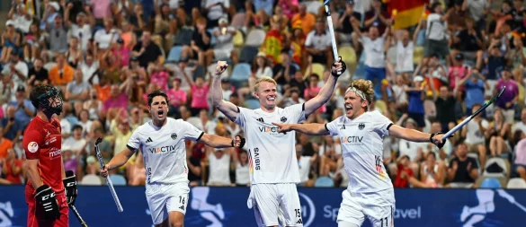 Begeisterung im Hockey-Park nach dem Finaleinzug. - © Federico Gambarini/dpa