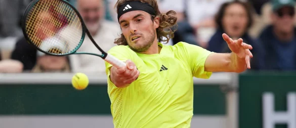 Stefanos Tsitsipas hatte den ehemaligen Wimbledonsieger Goran Ivanisevic erst Ende Mai zum Start der Gras-Saison in sein Team geholt. (Archivbild) - © Aurelien Morissard/AP/dpa