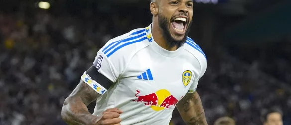 Lukas Nmecha war der Matchwinner für Leeds United. - © Danny Lawson/PA Wire/dpa