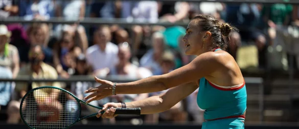 Aryna Sabalenka wartet noch auf den ersten Rasentitel ihrer Karriere. - © Hannes Albert/dpa