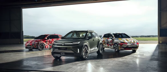 Die neuen elektrischen Volkswagen-Modelle: ID.Polo GTI, ID.Cross und ID.Polo. - © Volkswagen AG/dpa-tmn