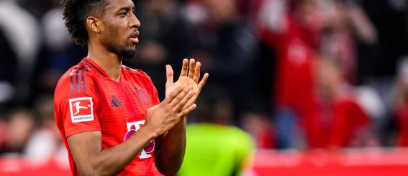 Kingsley Coman würde bei Al-Nassr neben Ex-Weltfußballer Cristiano Ronaldo und seinem ehemaligen Bayern-Teamkollegen Sadio Mané auflaufen. - © Tom Weller/dpa