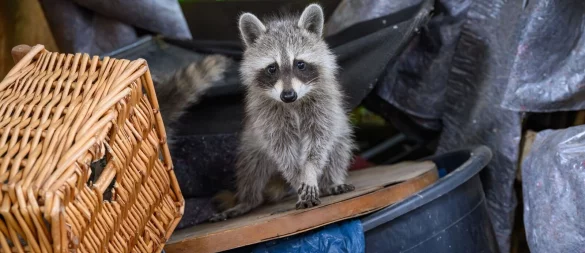 Waschbären sind clever: Sie nutzen menschliche Siedlungen als Nahrungsquelle und Schlafplatz. - © Patrick Pleul/dpa