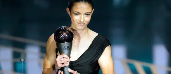 Weltfußballerin Aitana Bonmati wird wohl doch bei der EM auflaufen. - © Kirsty Wigglesworth/AP/dpa