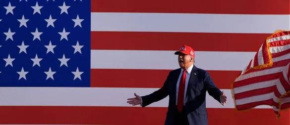 US-Präsident Donald Trump will Käfigkämpfe auf dem Gelände des Weißen Hauses abhalten. - © Alex Brandon/AP/dpa