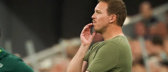 Was nun? Bundestrainer Julian Nagelsman. - © Christian Charisius/dpa