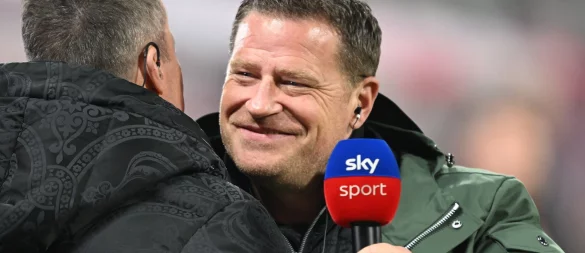 Matthäus (links) und Eberl kennen sich - dass der Bayern-Manager gerade Spaß am Job hat, bezweifelt der TV-Experte. (Archiv-Foto) - © Robert Michael/dpa