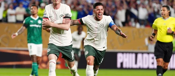 Chelseas Cole Palmer traf beim Viertelfinal-Sieg gegen Palmeiras. - © Derik Hamilton/AP/dpa