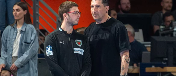 Die Füchse Berlin haben in Göppingen einen Arbeitssieg errungen. (Archivbild) - © Sebastian Räppold/Sportfoto Matthias Koch/dpa