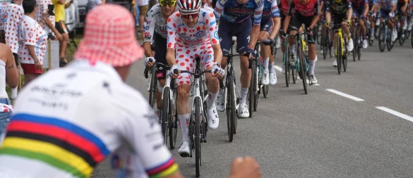 Am französischen Nationalfeiertag war die Tour de France im Zentralmassiv unterwegs. - © Thibault Camus/AP/dpa