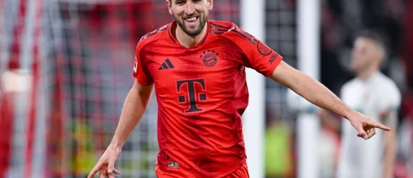 Torjäger Harry Kane soll eine Ausstiegsklausel im Bayern-Vertrag verankert haben. - © Sven Hoppe/dpa
