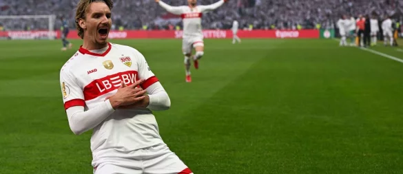Geht er oder bleibt er? Ein möglicher Wechsel von Nick Woltemade vom VfB Stuttgart zum FC Bayern bietet reichlich Gesprächsstoff. - © Federico Gambarini/dpa
